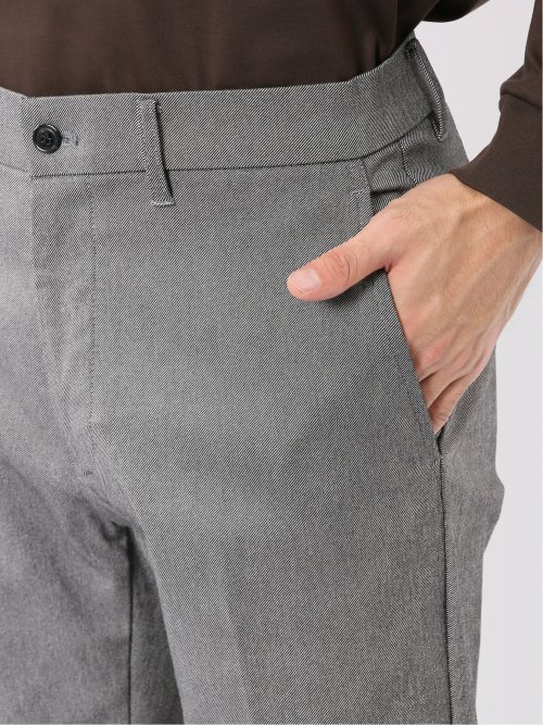 パンツ メンズ ストレッチ スリム トラウザー テーパード ソラーロ クロスストレッチ