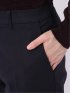 パンツ メンズ ストレッチ 裏起毛 スリム トラウザー テーパード バーズアイ クロスストレッチ + ウォーム