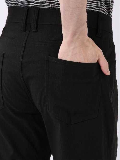 クロスストレッチ + クール スリム パンツ ジャガード