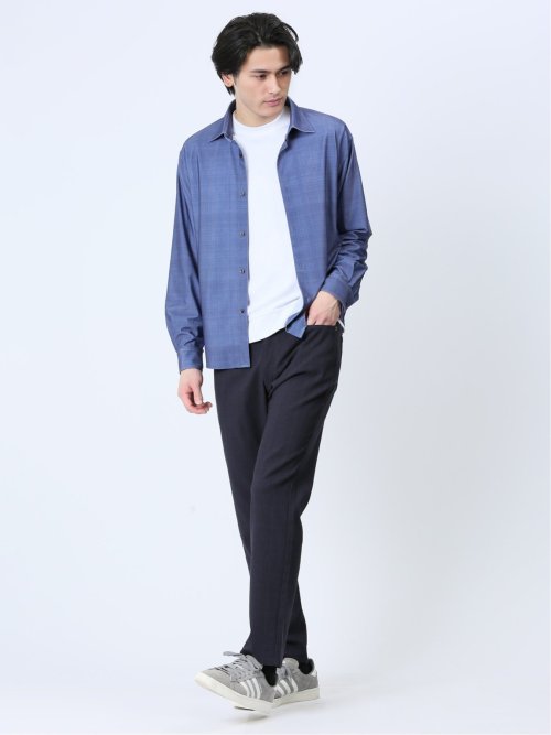 クロスストレッチ スリムパンツ