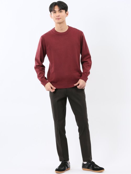 クロスストレッチ+ウォーム トラウザーパンツ ピンヘッド