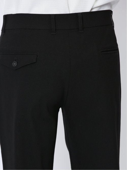 クロスストレッチ トラウザーパンツ 光沢ドビー