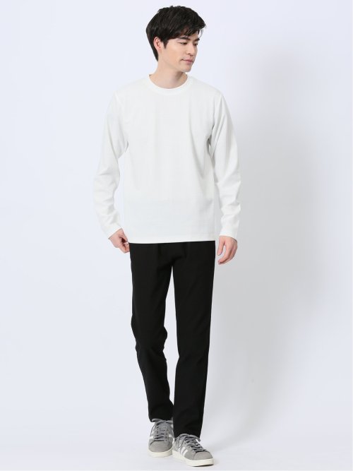 クロスストレッチ トラウザーパンツ 光沢ドビー