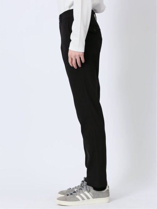 クロスストレッチ トラウザーパンツ 光沢ドビー