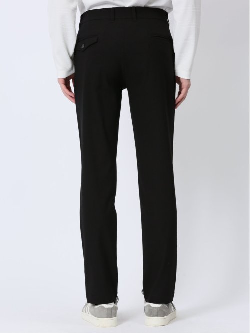 クロスストレッチ トラウザーパンツ 光沢ドビー