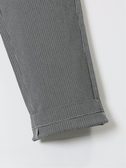 クロスストレッチ トラウザーパンツ 光沢ドビー