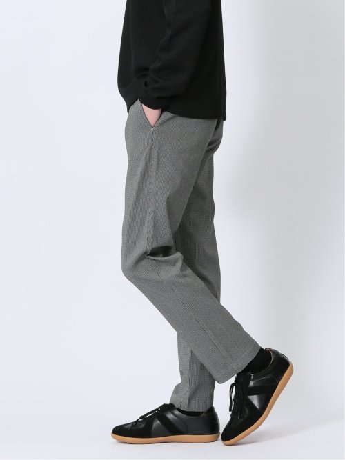 クロスストレッチ トラウザーパンツ 光沢ドビー