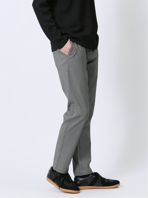 クロスストレッチ トラウザーパンツ 光沢ドビー