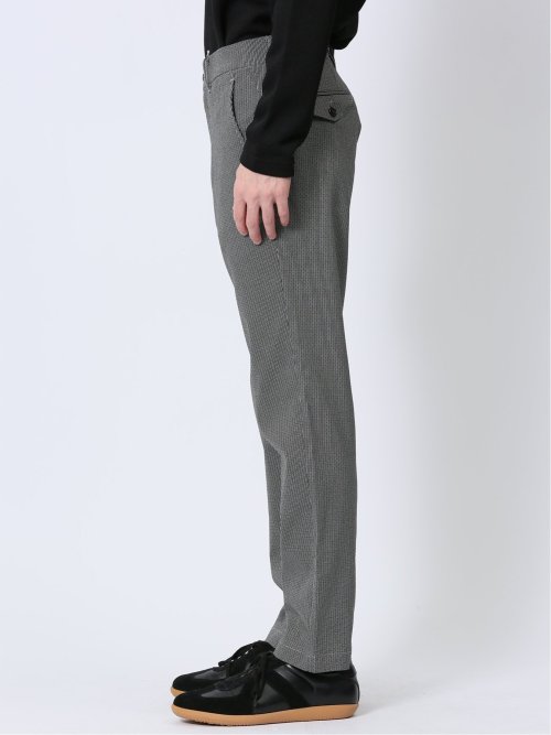 クロスストレッチ トラウザーパンツ 光沢ドビー