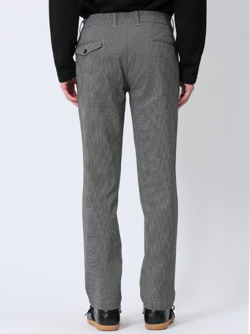 クロスストレッチ トラウザーパンツ 光沢ドビー