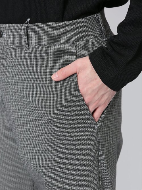 クロスストレッチ トラウザーパンツ 光沢ドビー