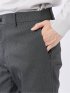 パンツ メンズ ストレッチ スリム トラウザー テーパード ピンヘッド クロスストレッチ