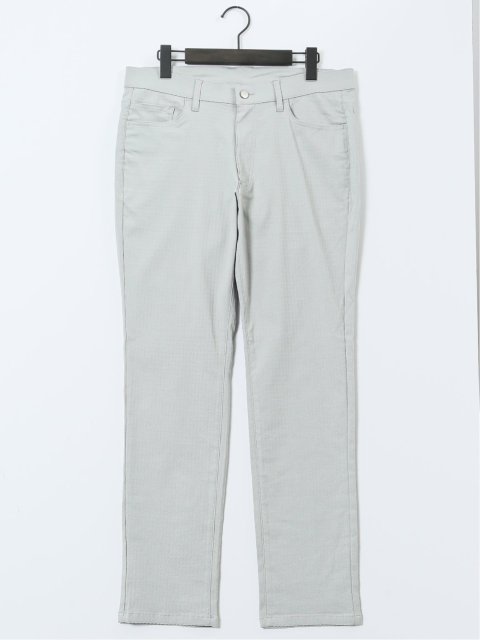 クロスストレッチ スリムパンツ ジャガード