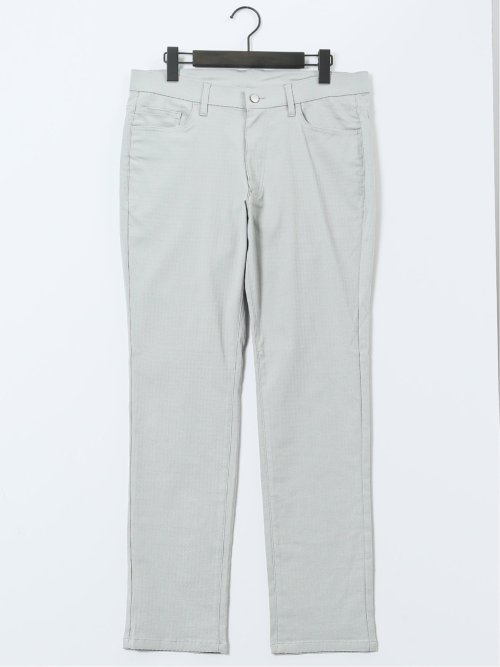 クロスストレッチ スリムパンツ ジャガード