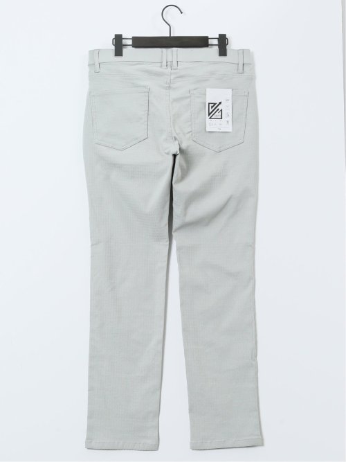 クロスストレッチ スリムパンツ ジャガード