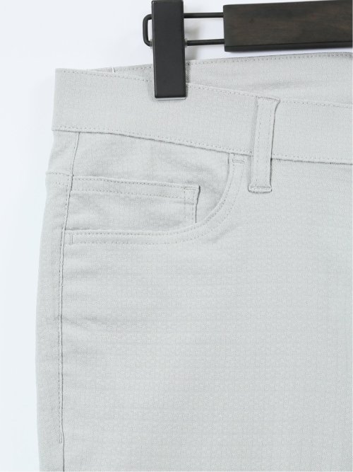 クロスストレッチ スリムパンツ ジャガード