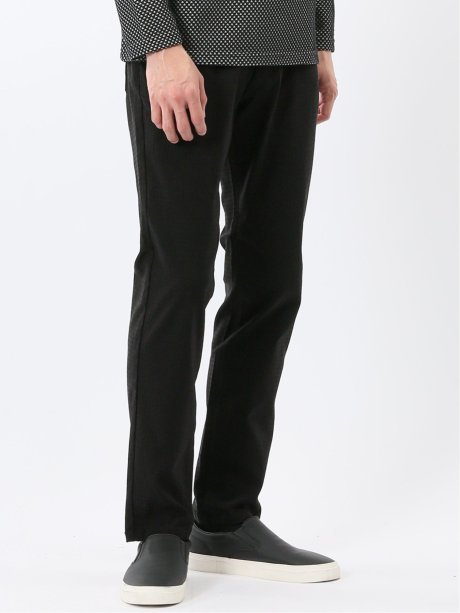 クロスストレッチ スリムパンツ ジャガード