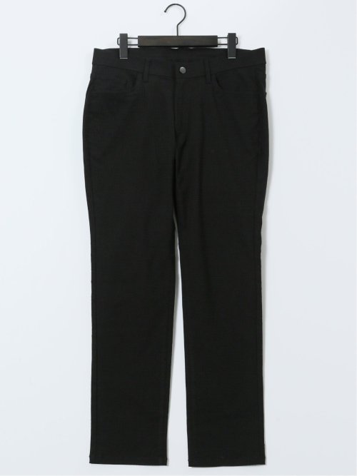 クロスストレッチ スリムパンツ ジャガード