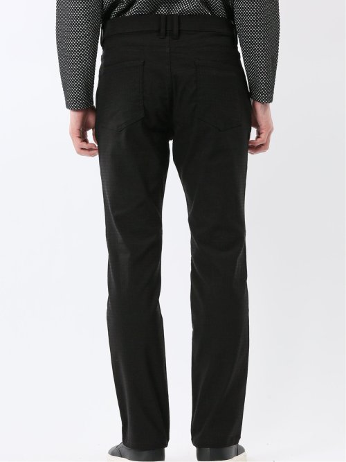 クロスストレッチ スリムパンツ ジャガード