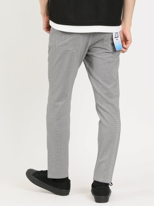 クロスストレッチ+クール スリムアンクルパンツ 千鳥