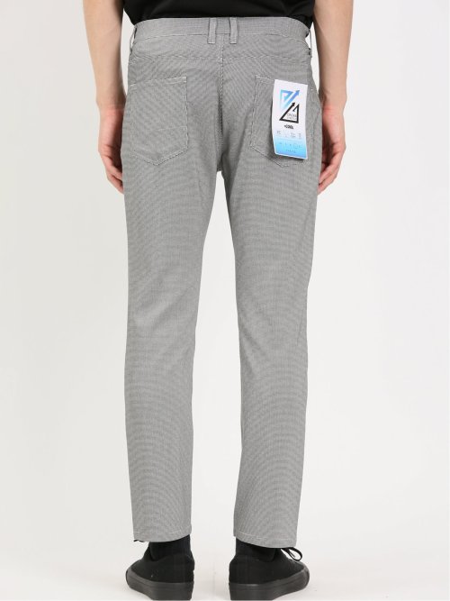 クロスストレッチ+クール スリムアンクルパンツ 千鳥