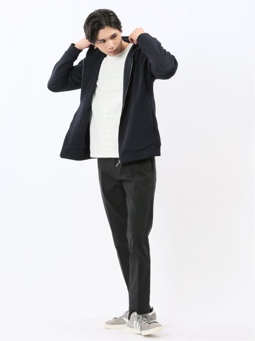 クロスストレッチ トラウザーパンツ ピンヘッド