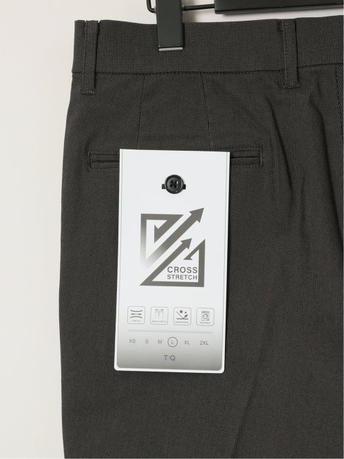 クロスストレッチ トラウザーパンツ ピンヘッド