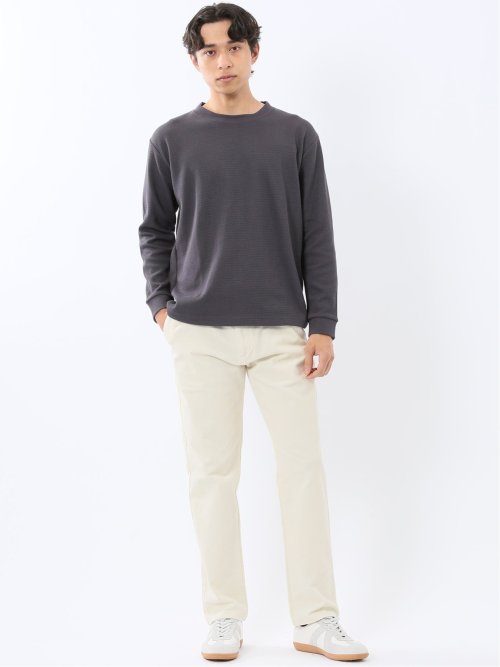 綿コーデュロイ ストレッチ トラウザーパンツ