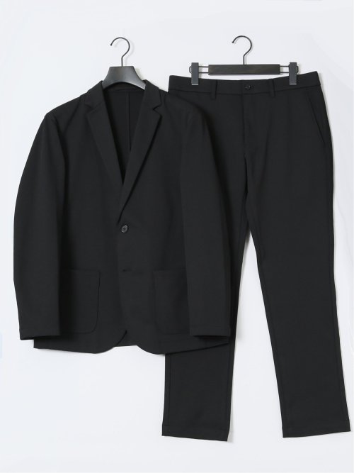 クロスストレッチ テーパードパンツ(セットアップ可能)