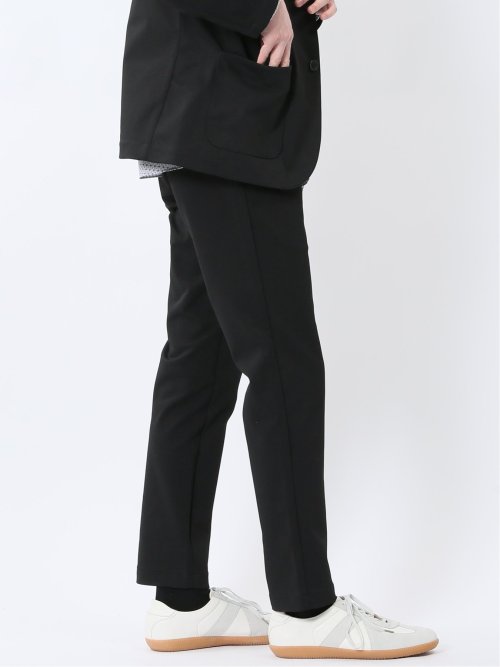 クロスストレッチ テーパードパンツ(セットアップ可能)