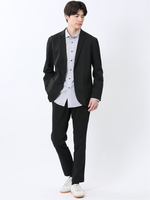 クロスストレッチ テーパードパンツ(セットアップ可能)