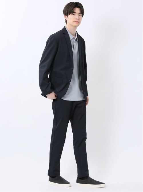 クロスストレッチ テーパードパンツ(セットアップ可能)