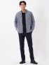 パンツ メンズ ストレッチ スリム トラウザー テーパード グレンチェック クロスストレッチ