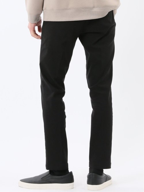 クロスストレッチ トラウザーパンツ ヘリンボン