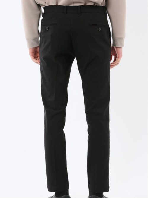 クロスストレッチ トラウザーパンツ ヘリンボン