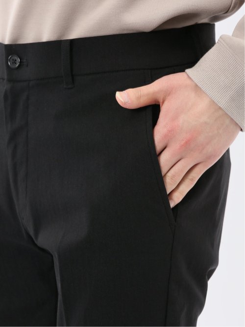 クロスストレッチ トラウザーパンツ ヘリンボン