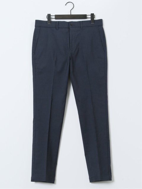 クロスストレッチ トラウザーパンツ ヘリンボン