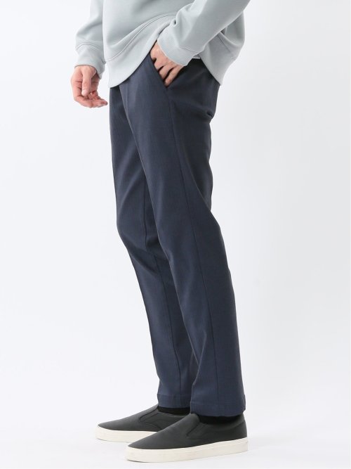 クロスストレッチ トラウザーパンツ ヘリンボン