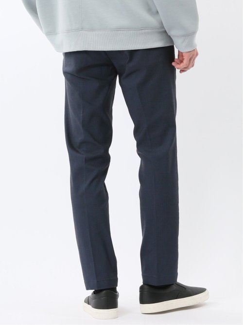 クロスストレッチ トラウザーパンツ ヘリンボン