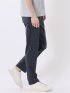 クロス ストレッチ + クール 接触冷感 リネン混 スリム トラウザー パンツ メンズ