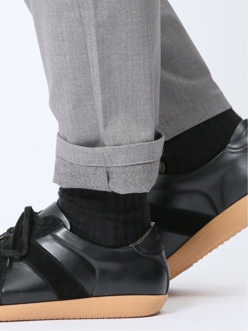 クロスストレッチ+ウォーム スリムパンツ フラノ