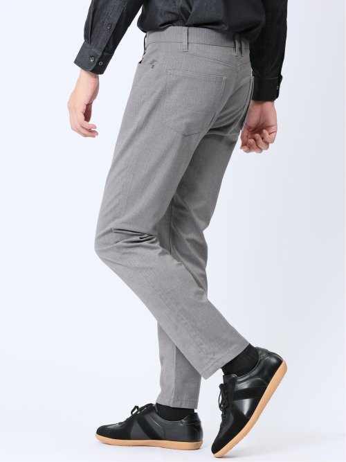 クロスストレッチ+ウォーム スリムパンツ フラノ