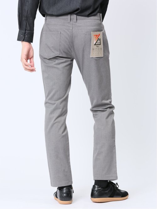 クロスストレッチ+ウォーム スリムパンツ フラノ