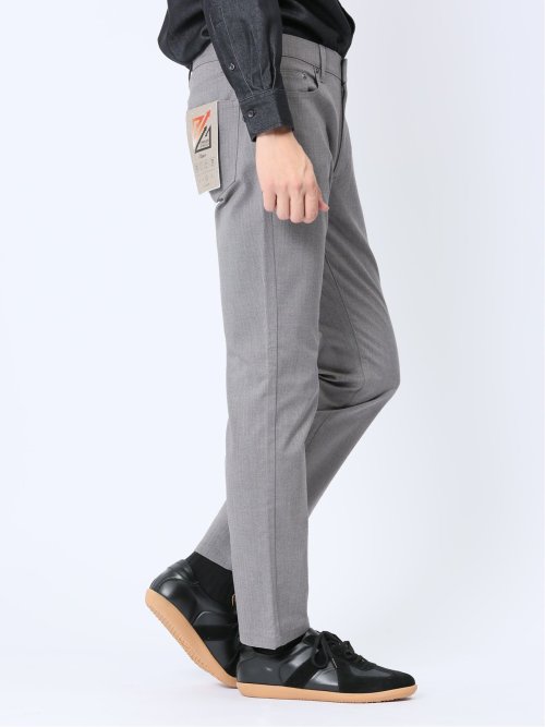 クロスストレッチ+ウォーム スリムパンツ フラノ