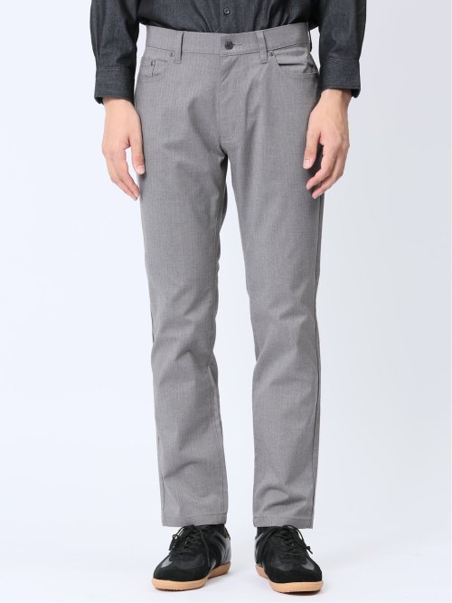 クロスストレッチ+ウォーム スリムパンツ フラノ