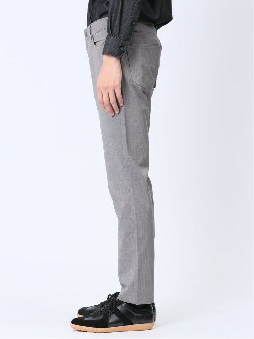 クロスストレッチ+ウォーム スリムパンツ フラノ