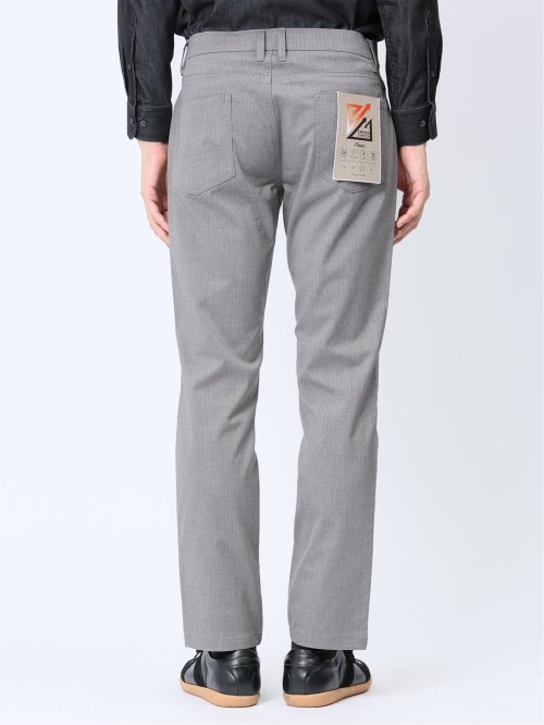 クロスストレッチ+ウォーム スリムパンツ フラノ