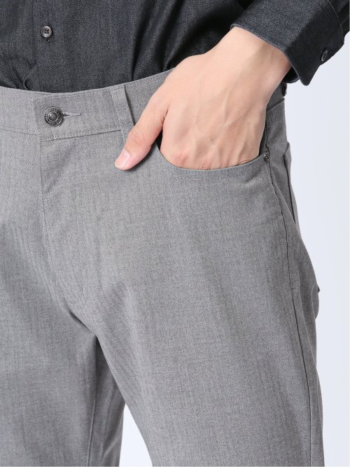 クロスストレッチ+ウォーム スリムパンツ フラノ