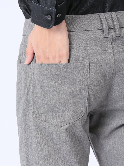 クロスストレッチ+ウォーム スリムパンツ フラノ