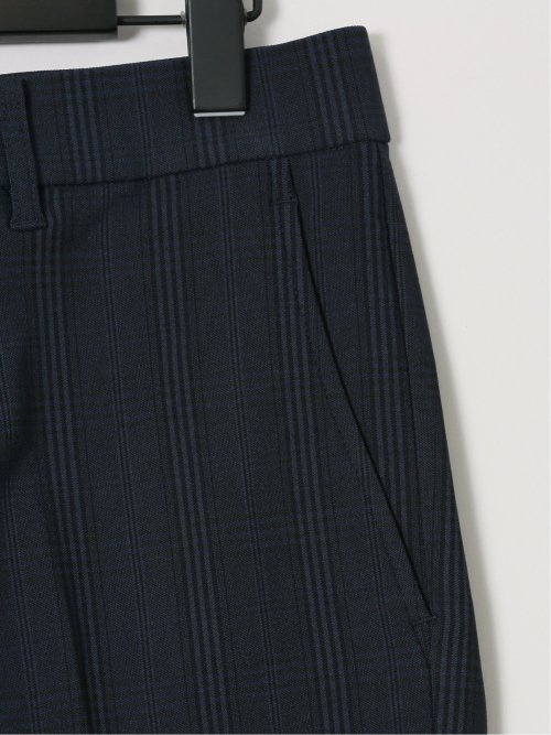 クロスストレッチ トラウザーパンツ チェック